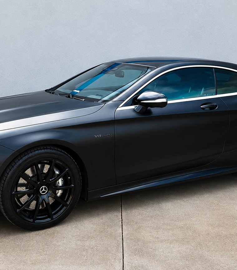 2017 Mercedes-AMG S63 Coupe finished in satin black by Apex Custom Innovations