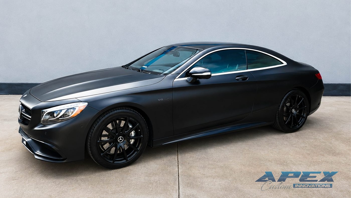 Mercedes-AMG S63 Coupe finished in satin black by Apex Custom Innovations