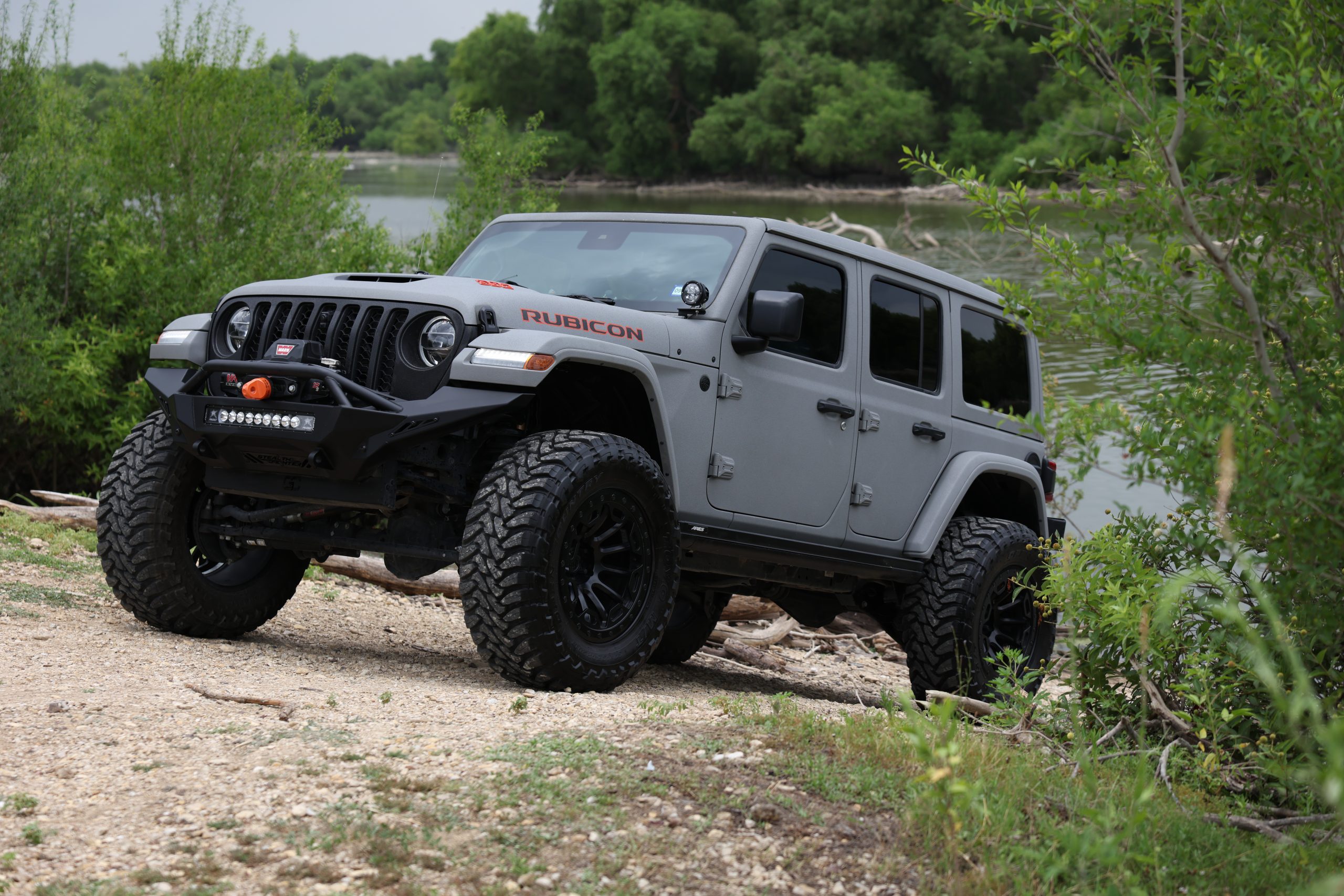 Jeep Wrangler Rubicon 392 finished with Apex Armor protective coating, upgraded suspension, off-road wheels and tires, and aftermarket accessories installed by Apex Custom Innovations